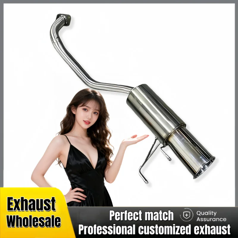 

Sport Catback Exhaust Pipes Muffler for Honda Fit GE6 1.3 2008-2013 SS304 Car Performance Exhaust System Perfect Modification