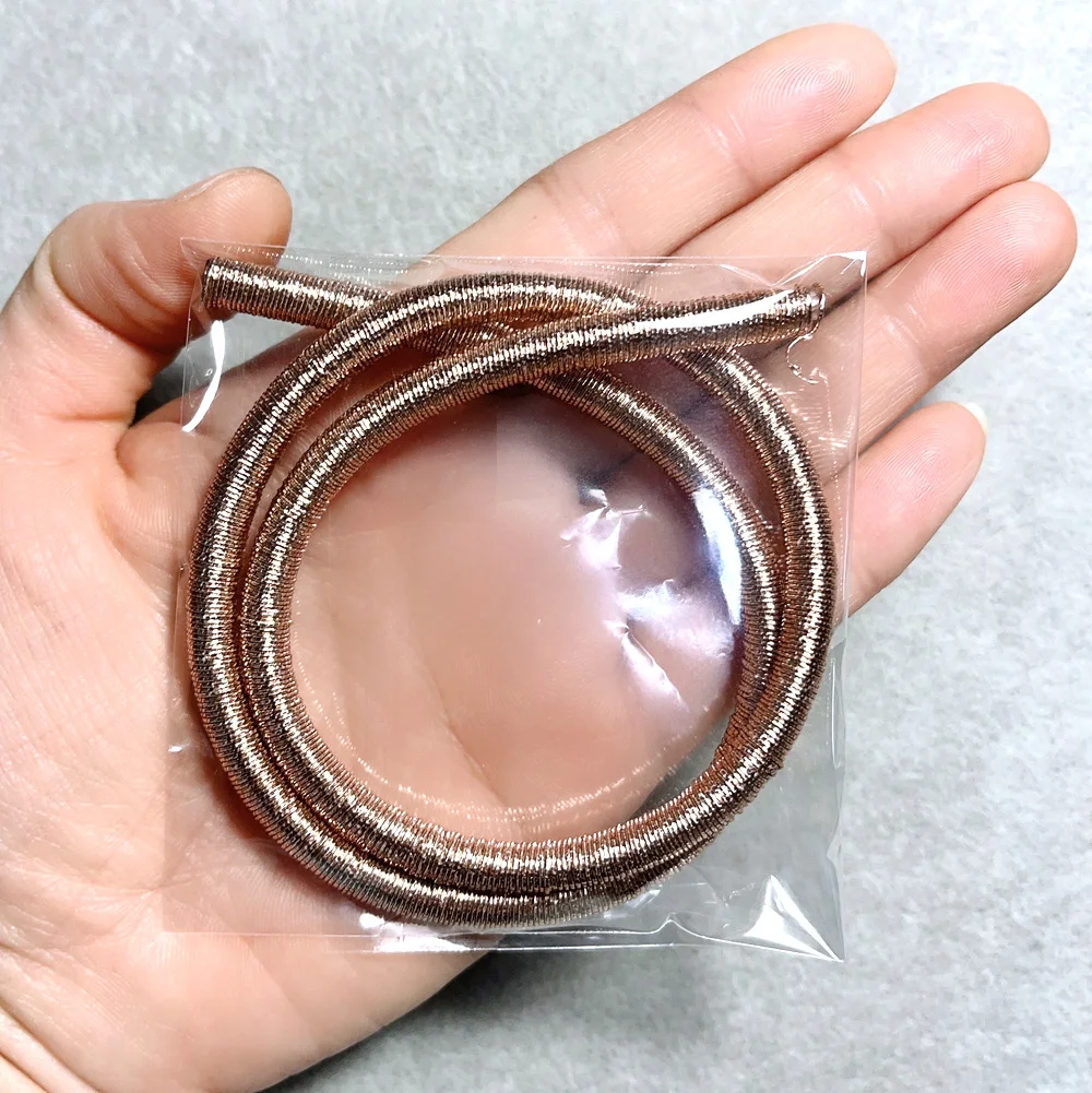 5mm 46cm Soft Rayon Silk Various Materials/Multiple Colors Cord Hollow Rubber DIY Necklace Bracelet Jewelry Making