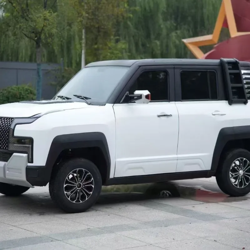 سكوتر الزيت والكهرباء ثنائي الغرض 2025 كهربائي جديد بأربع عجلات مغلق بالكامل