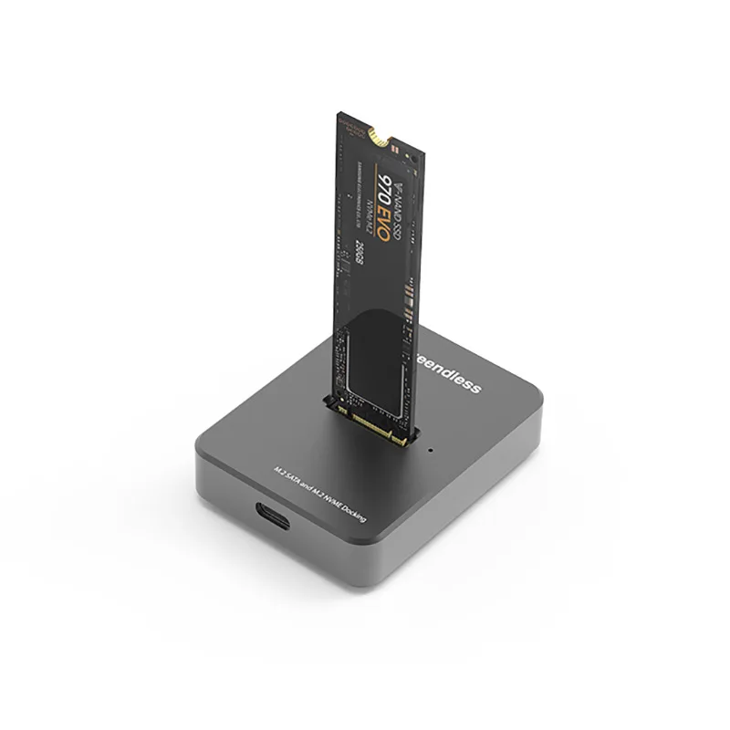

Dual protocol M.2 hard disk base, notebook external solid state ssd mobile hard disk box typec