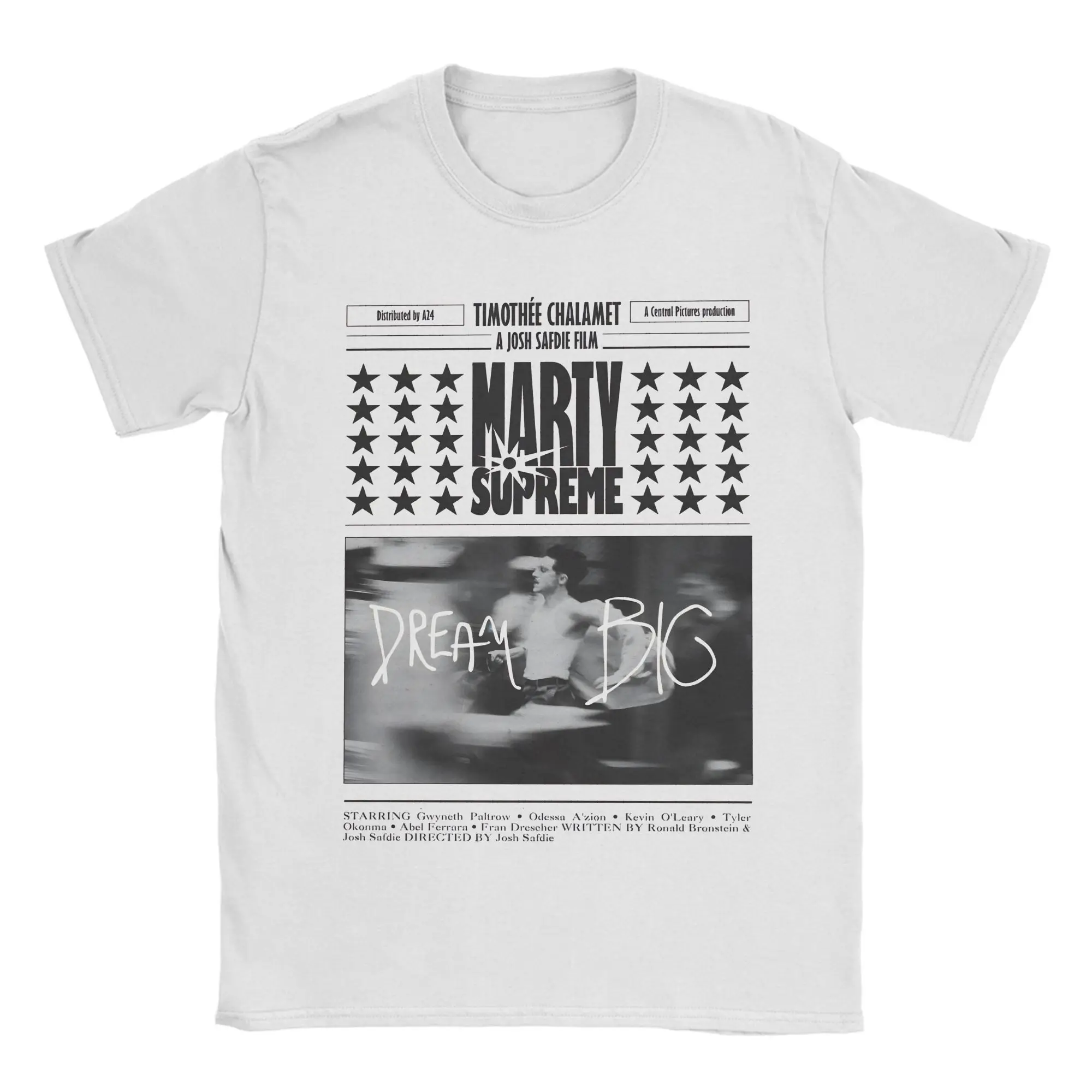Ping Pong Marty Supreme Movie T-Shirt for Men Women  Funny Pure Cotton Tee Shirt Round Neck Short Sleeve T Shirt