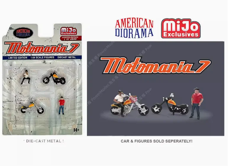 American Diorama 1:64 Motormania 7 Collection of alloy figure car decoration gift