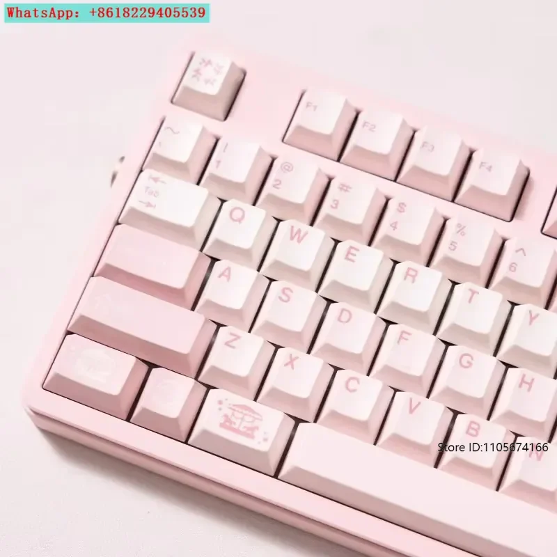 VENTO80 Ultralight Powder | JTK bubblegum finished customized keyboard