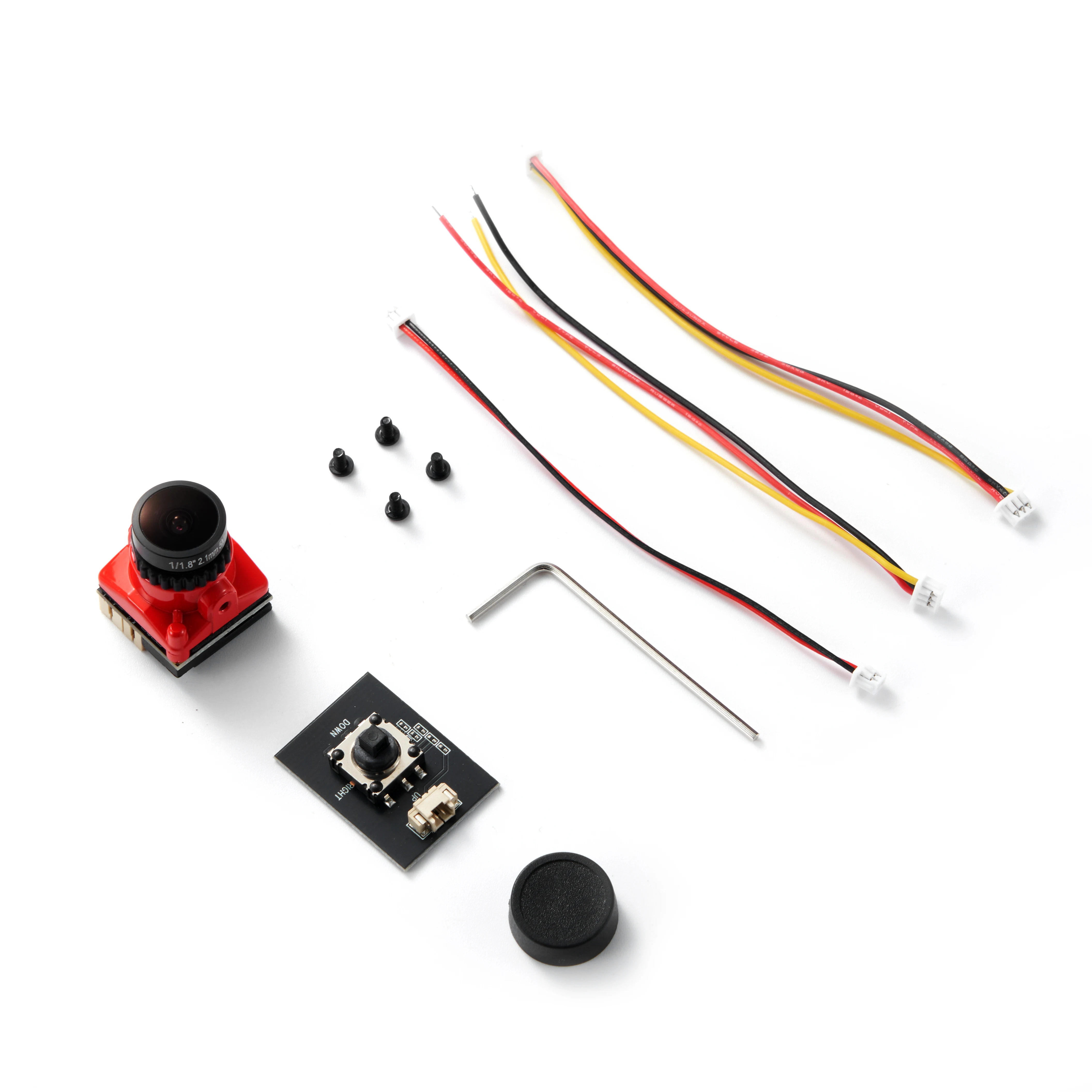 Yeni Cmos 1/1.8 1800TVL Mini FPV kamera 2.1mm Lens güç 5V-40V PAL/NTSC OSD ile dahili RC FPV yarış Drone için ayarlanabilir