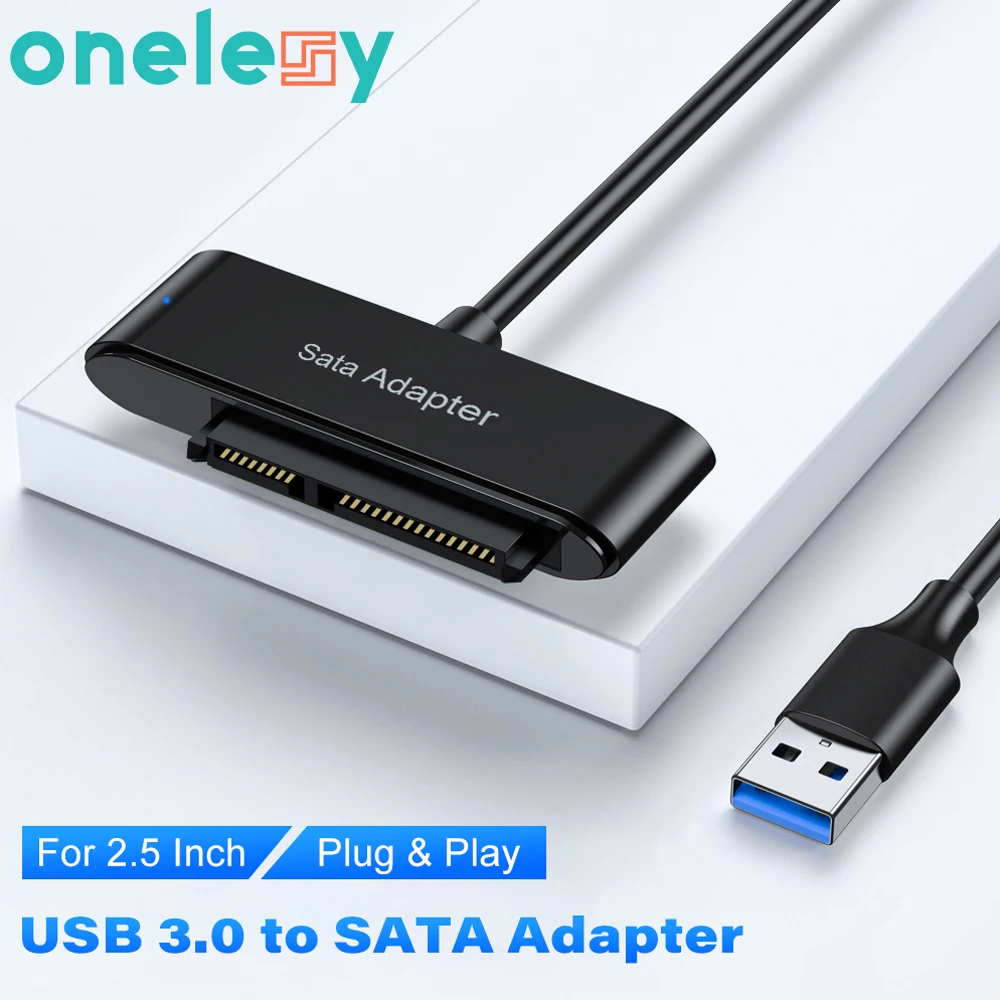 Onelesy USB 3.0 to SATA Adapter Plug & Play for 2.5 Inch HDD/ SSD SATA Converter UASP High Speed Data Transmission SATA to USB