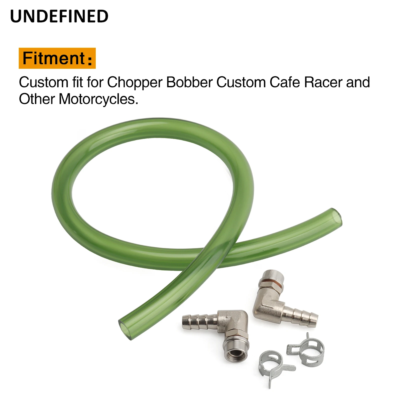 Fit For Harley Chopper Bobber Custom Cafe Racer Motorcycle Fuel Hose Flush Gas Gauge Sight Window Nickel Barbs Accessories