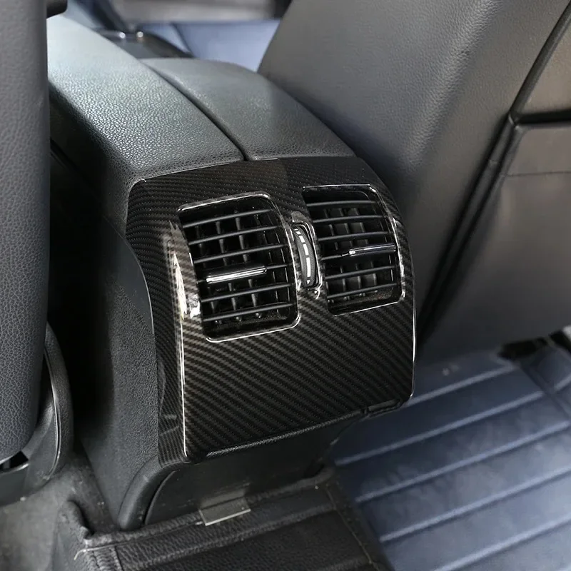 Car Styling Rear Air Conditioning Vent Frame Decoration Cover Trim For Mercedes Benz W204 W207 C207 C E Class Coupe Interior