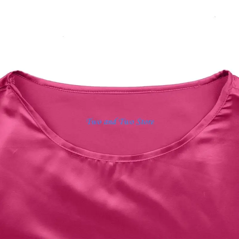 

HX6F Women's Summer Casual Short Sleeve Shirt Satins Business Office Work Blouse Tops