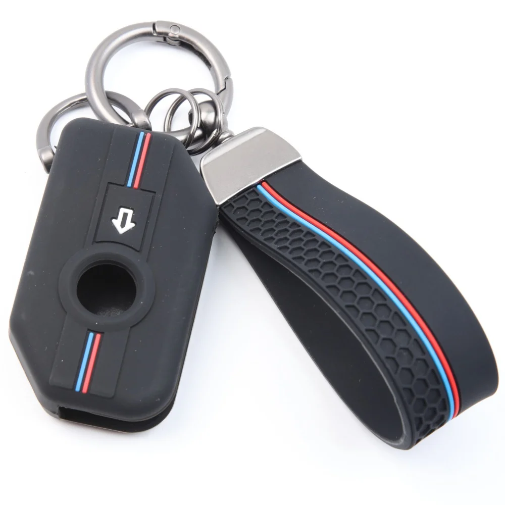 Motorcycle Silicone Key Case Cover FOB for BMW R1250GS R1200GS C400gt F750GS F850GS K1600B K1600GT R1200RS R1200RT F900R F900XR