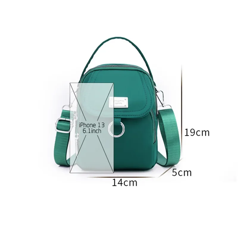 Fashion 3 Layers Women Small Handbag High Quality Durable Fabric Female Shoulder Bag Prettry Style Girls Lovely Mini Bag