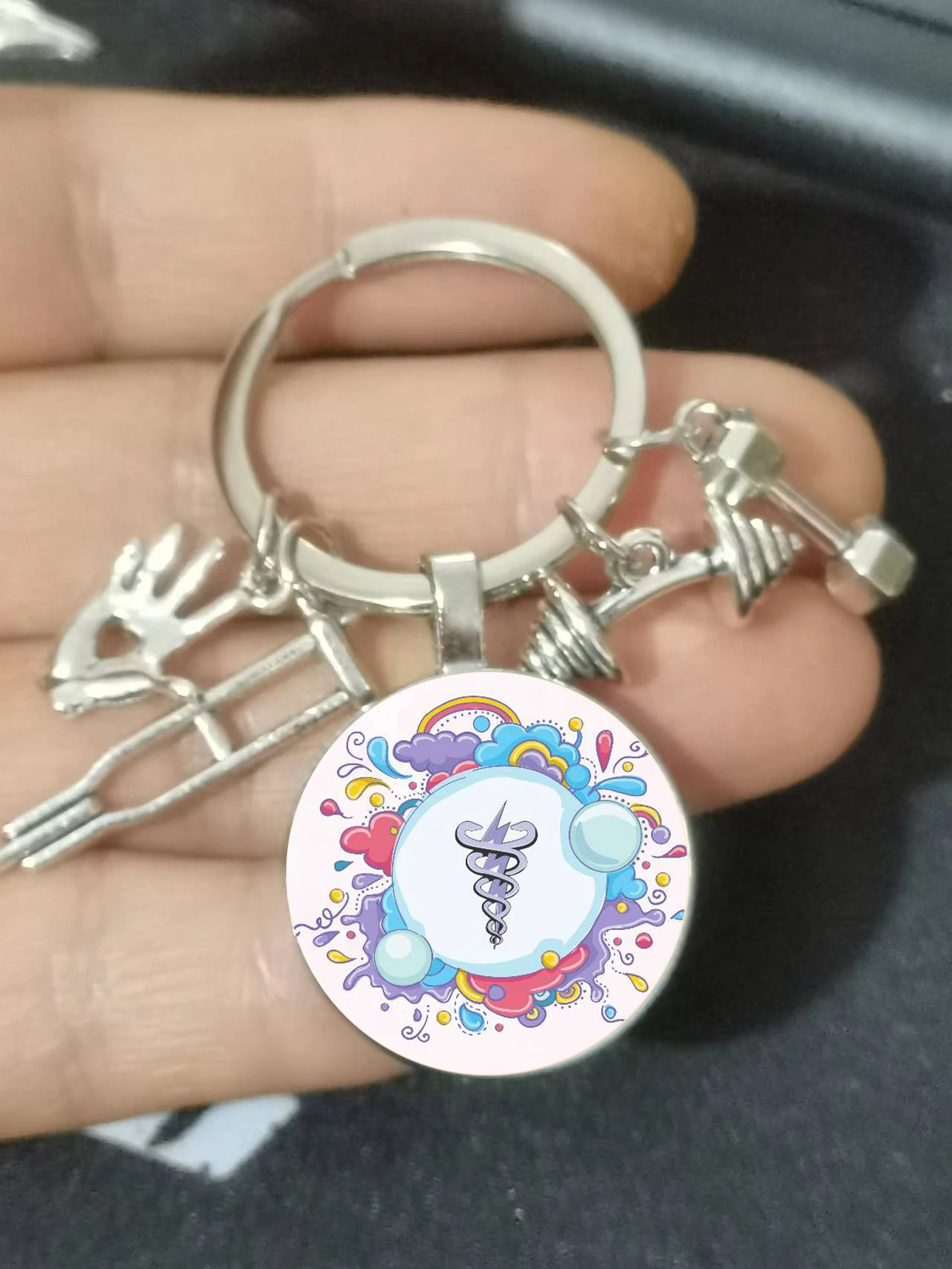 Rehabilitation, Abduction, Strength, Family, Doctor, Keychain