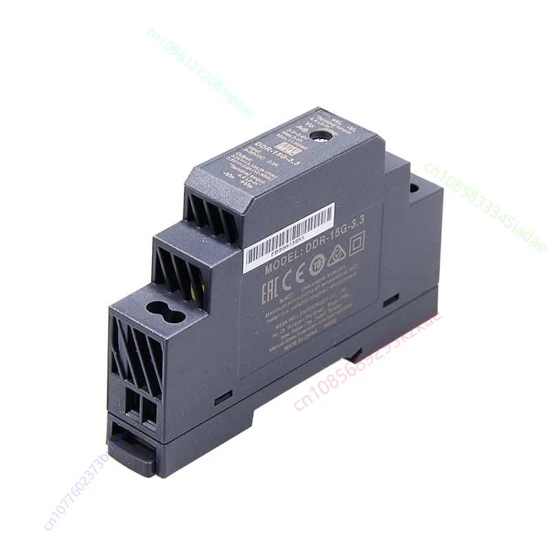 MEAN WELL DIN Rail DC-DC Converter DDR-15G Input 9-36VDC (12V/24Vdc) to 3.3V 5V 12V 15V 24V DC meanwell Power Supply Converter