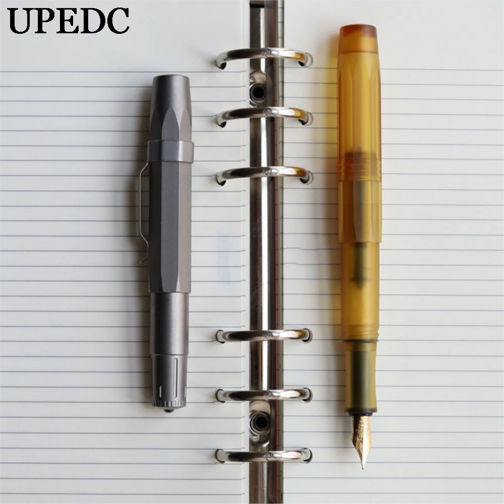 UPEDC PEI Pen Octagonal EDC Pocket Pen Titanium Alloy German Schmidt Ink  Fountain Pen EDC Gear