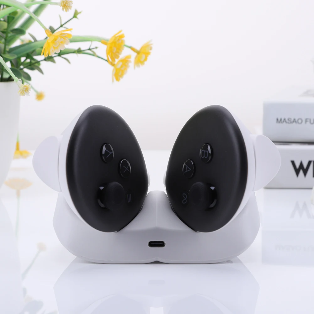 حامل محطة شحن وحدة التحكم 20 وات حامل عرض شحن سريع مع مؤشر LED لـ Oculus/Meta Quest 3 لـ Oculus Quest 3