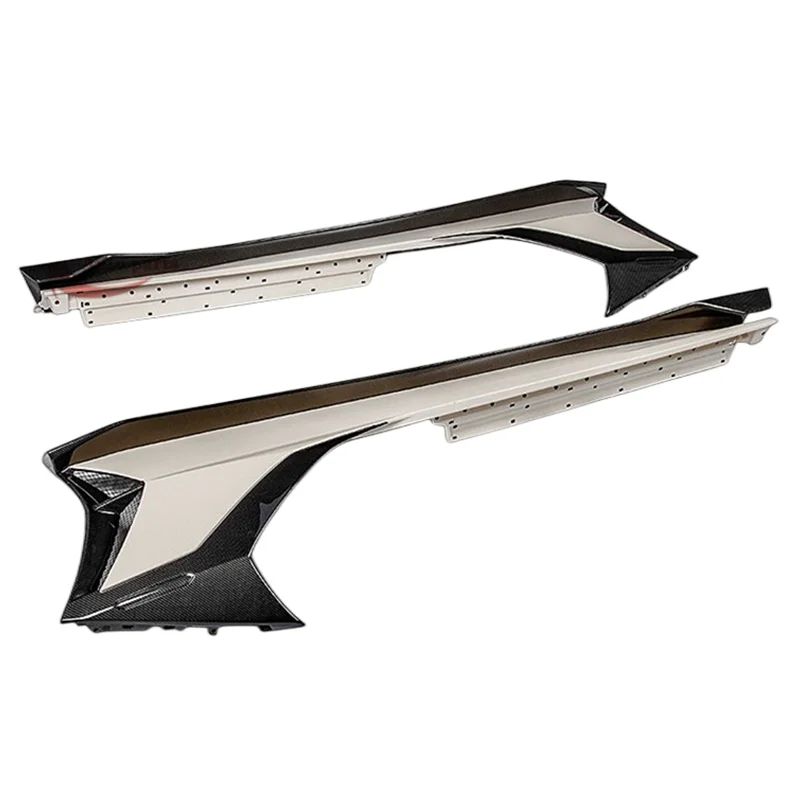 

For 2011-2015 Lamborghini Aventador LP700 LP720 SVJ Style Dry Carbon Fiber Skirt Side Spoiler Body Kit