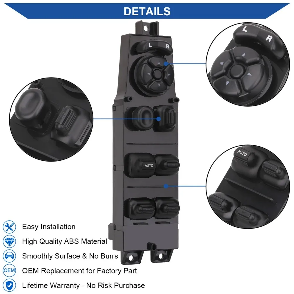 56009449AB 56009449AC لسيارة جيب شيروكي 1997-2001 XJ Series الجبهة الرئيسية سائق الجانب نافذة الباب مفتاح الطاقة اكسسوارات السيارات #3