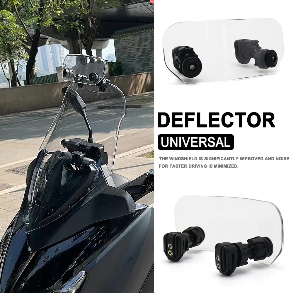 

Universal Windshield Extension Adjustable Spoiler Windscreen Deflector For BMW For KAWASAKI For YAMAHA MT09 For HONDA For SUZUKI