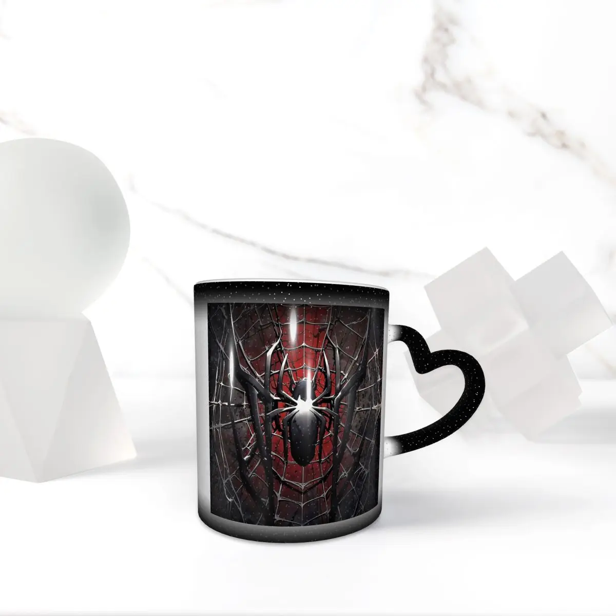 Spider And Web Mug Funny Ceramic Coffee Cups Tea Mugs Milk Cup Drinkware Gift for Woman Man