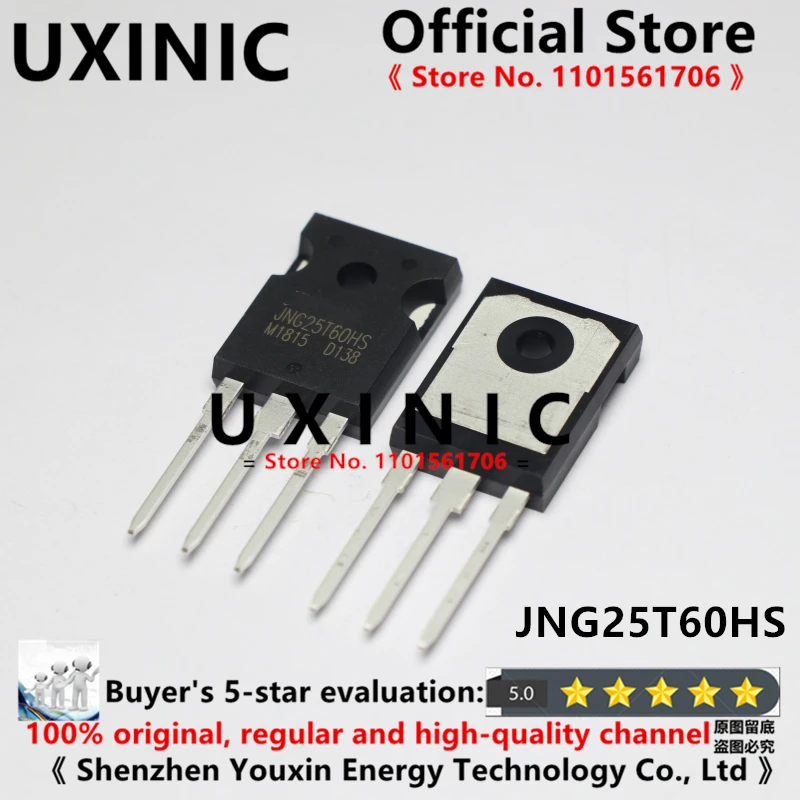 UXINIC  100% New Imported Original JNG25T60HS 600V 25A TO-247 IGBT Single Tube