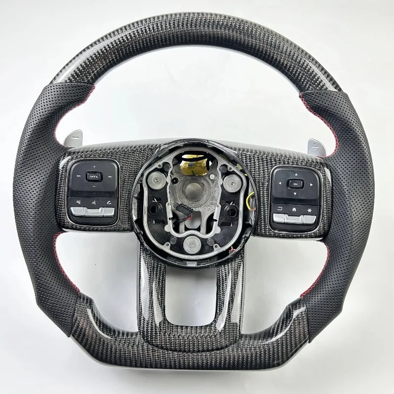 Sports-Style Carbon Fiber Steering Wheel for Tank 300 Alcantara Suede Heating LED RPM Paddle Shifter Trim Forge ALCANTARA TRIM
