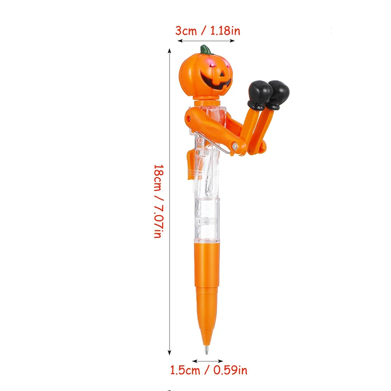 Imagem -06 - Halloween Pumpkin Skull Ghost Stationery Pen Tema Kpop Cosplay Prop Caneta Esferográfica dos Desenhos Animados Presentes de Escrita Escolar 20 Pcs