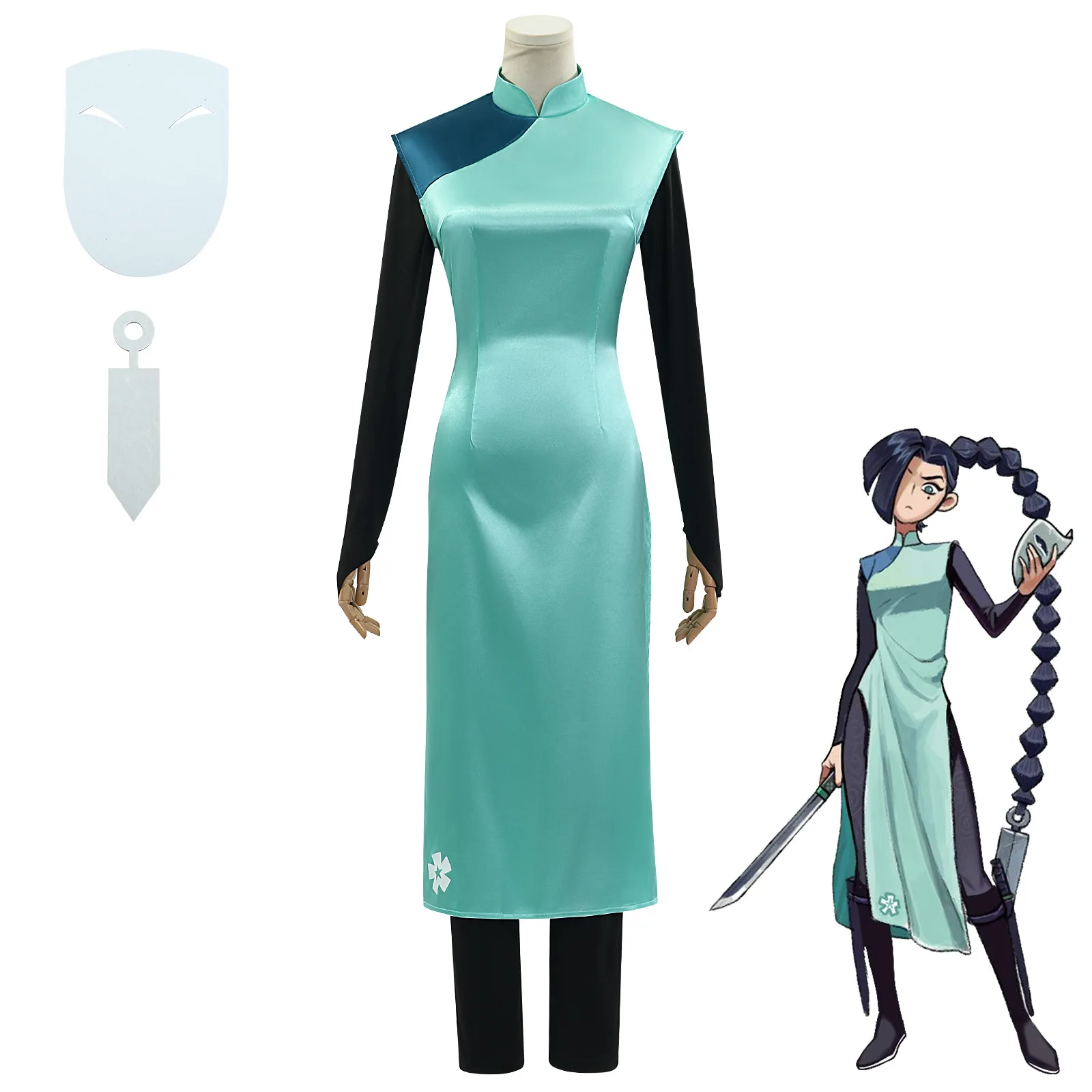 

Assassin Wu Liuqi Cos костюм сливовый цвет тринадцать Cheongsam косплей двумерный костюм для ролевых игр