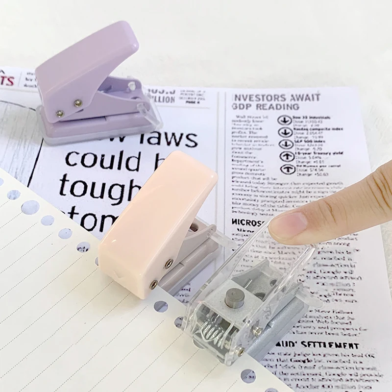 Mini Perforatrice Anello Più Foro Carino Perforatrice di Carta Perforatrice Rotonda Portatile Kawaii Ufficio Scuola Rilegatura Forniture di Cancelleria