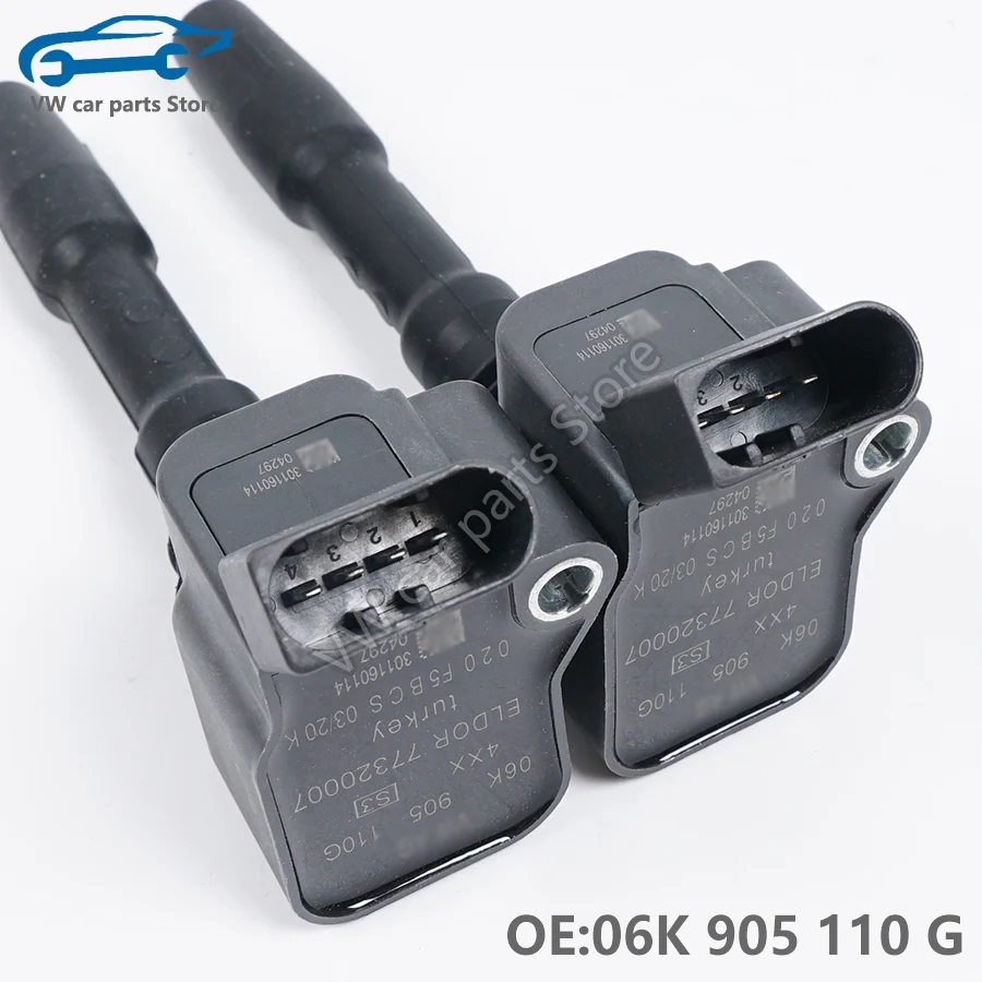 06L905110D 4 PCS Ignition coil For EA888 GEN3 Audi A3 A4 A5 A6 A7 Q5 VW EOS GOLF MK7 New Tiguan Passat B8 1.8T 2.0T 06K905110G