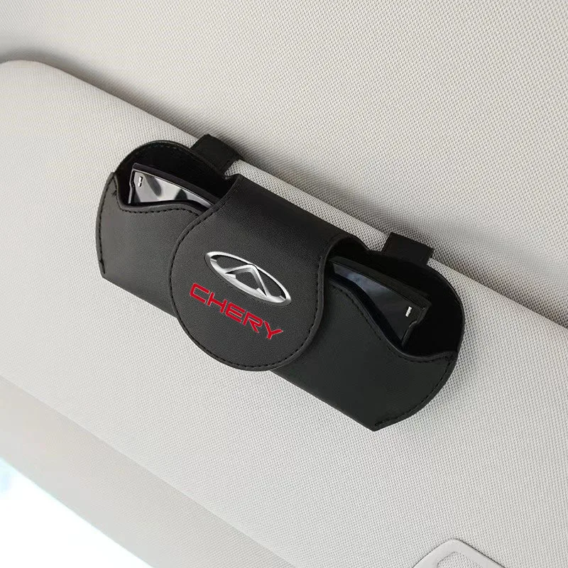 Car Glasses Case Holder Multi-function Clip for Chery QQ Tiggo 2 3 4 7 8 Pro T11 Arrizo 3 A13 Fulwin Car Accessories