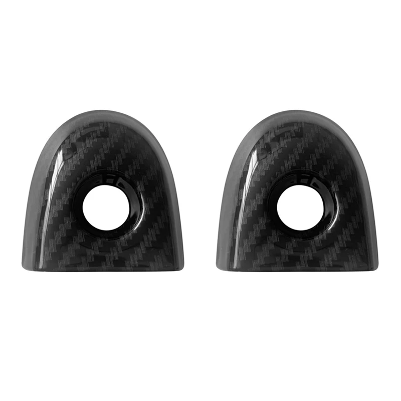 2X Car Door Lock Cover With Key Hole For Nissan Juke & Micra Drivers 806441KK0D Car Accessories Carbon Fiber