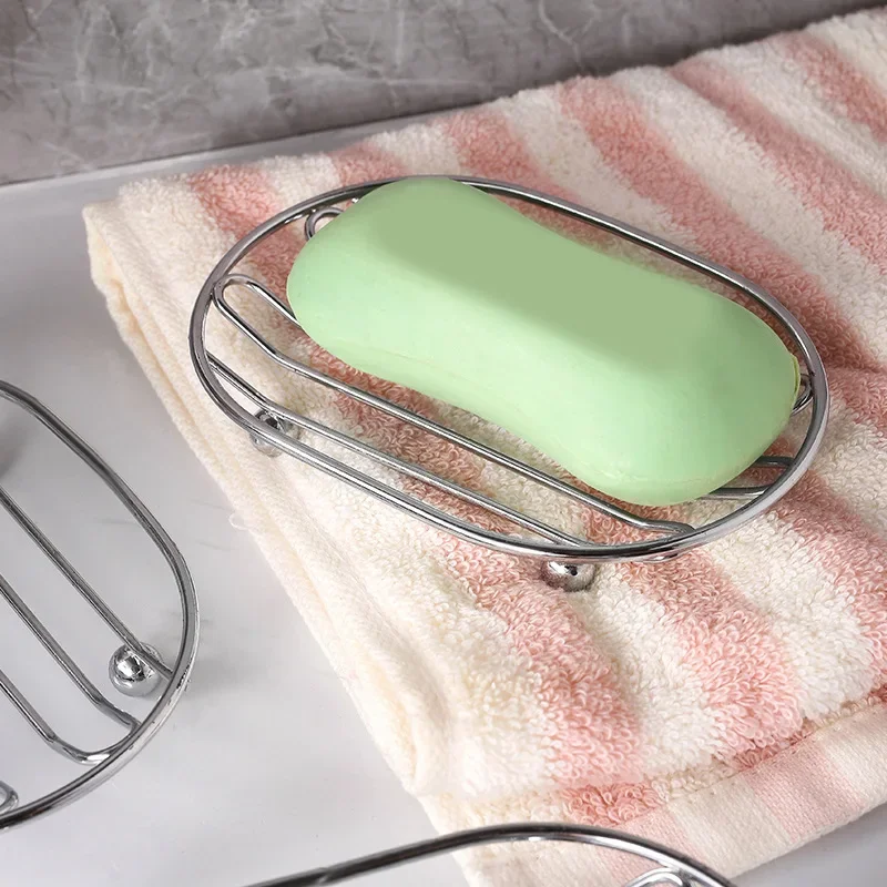 

Bathroom Soap Holder Metal Soap Dish Drainage Design Household Shower Accessory Toilet Soap Filter Rack Bathroom Accessories