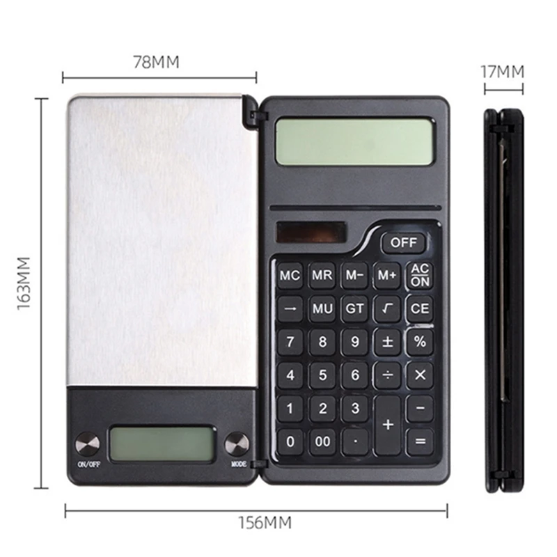 Multifunction Calculator 1000G By 0.1G Pocket Scale And Calculator For Gold Shop School