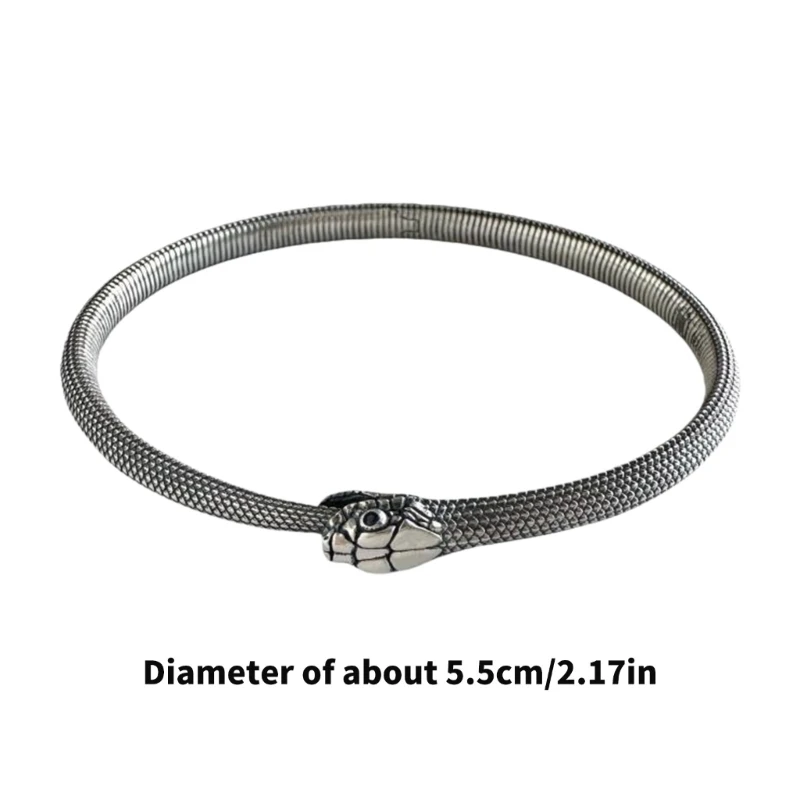  Elegant Alloy Craftsmanship Ouroboros Bracelet Symbolic Daily Wear Bangle Mystical Jewelry for Party Wear