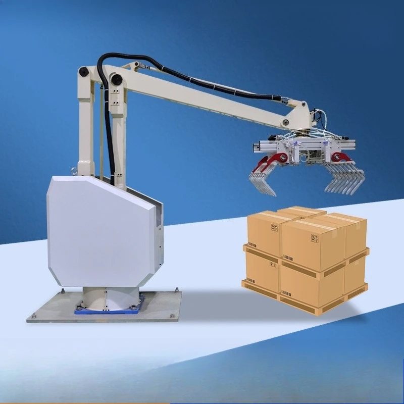 Pallet palletizer, carton palletizer multi-layer, automatic palletizing robot packaging line