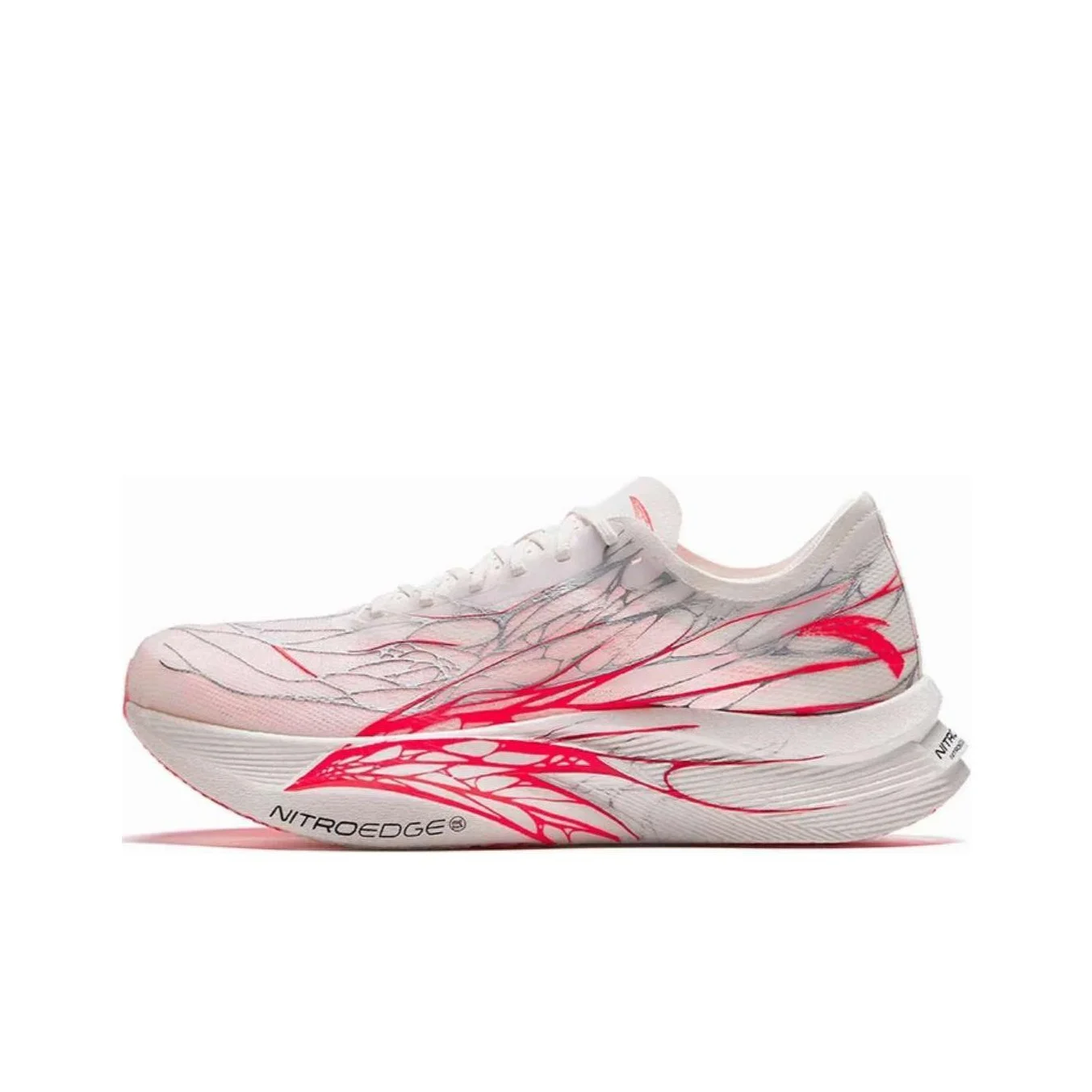 Anta C202 5 GT Cushioning, Wear Resistant Low top Marathon Running Shoes Men's Red White 112355560-4