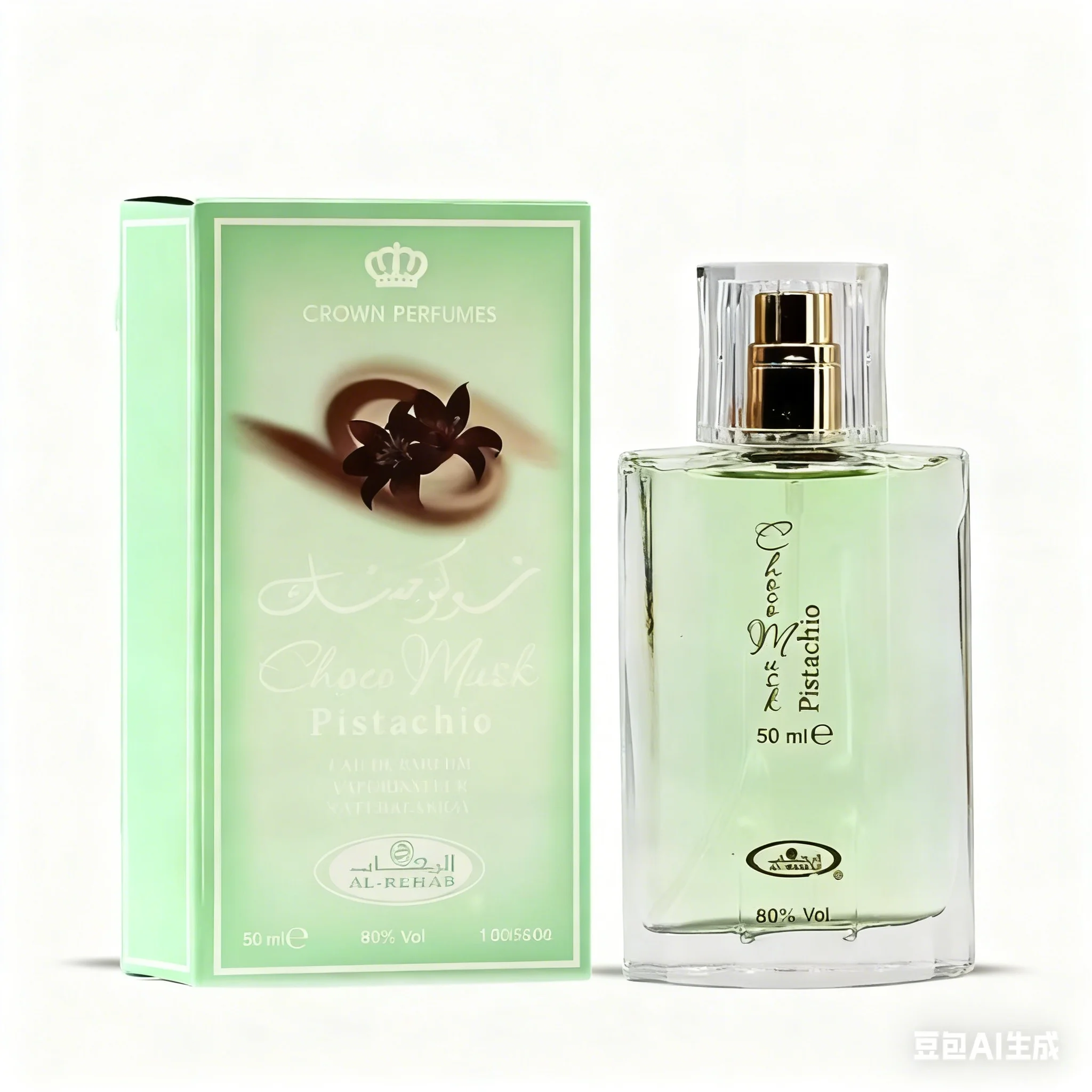 

Al-Rehab Cho.co Mu.sk Pistachio Women's Perfume 50ml - Irresistible Cho.colate, Mu.sk & Pistachio Notes, Long-lasting Fragrance