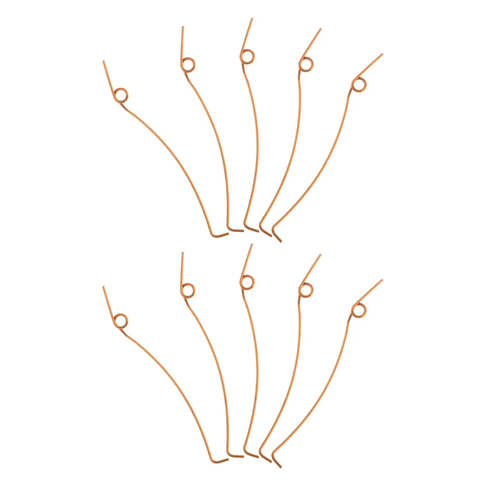 

10 Pcs Springs Metal Material Repair Parts Assorted Springs Mechanical Spring Longlasting Upright Piano Accessories