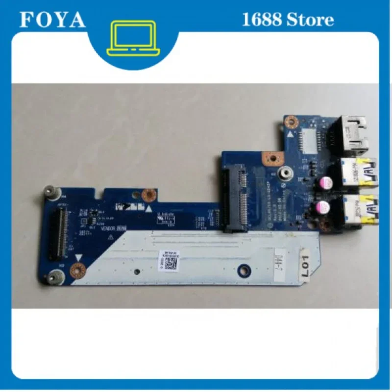 WYORESY FOR Dell 17R 7520 15R 5520 Vostro 3560 USB Ethernet LAN Connector Board with mSATA port QCL00/10 LS-8242P 0N7JHH 0962WP