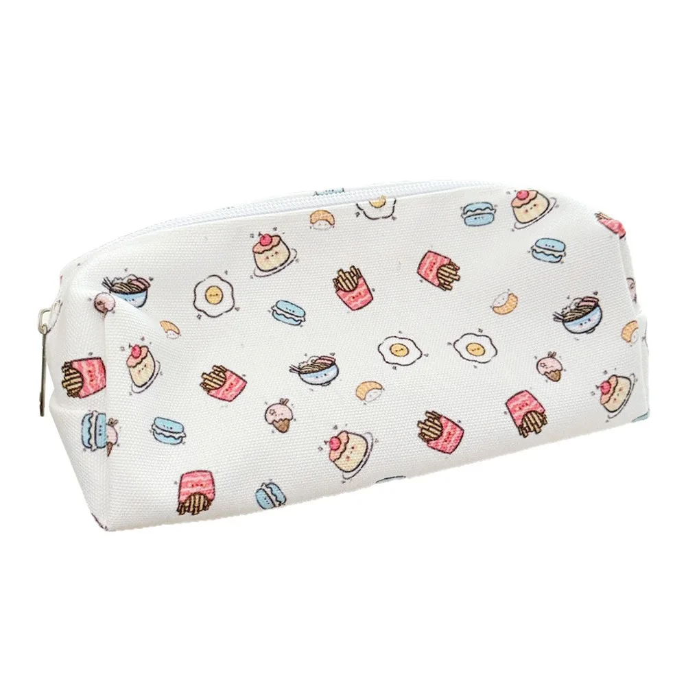 

Cute Gourmet Pen Bag Large Capacity Multifunctional Pencil Case Storage Bag for School Office