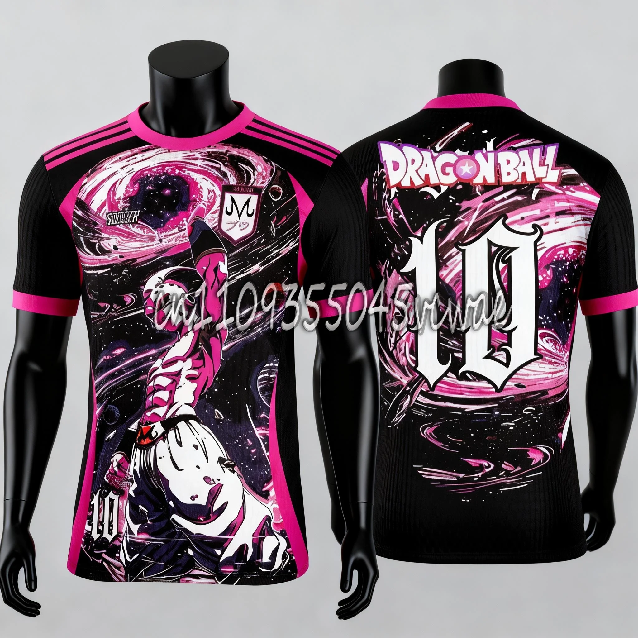 2026 New Bandai Dragon Ball Magic Man Bu Ou Heavy Theme Summer Oversized Shirt T-shirt for Adults and Children Family Matching