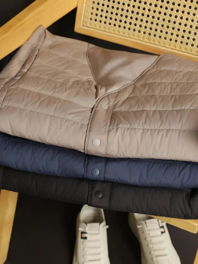 

Men's Lightweight Soft down Vest Autumn Winter Faion Urban Sle Windproof Warmth Youth ular Daily Wear Polyester Fiber