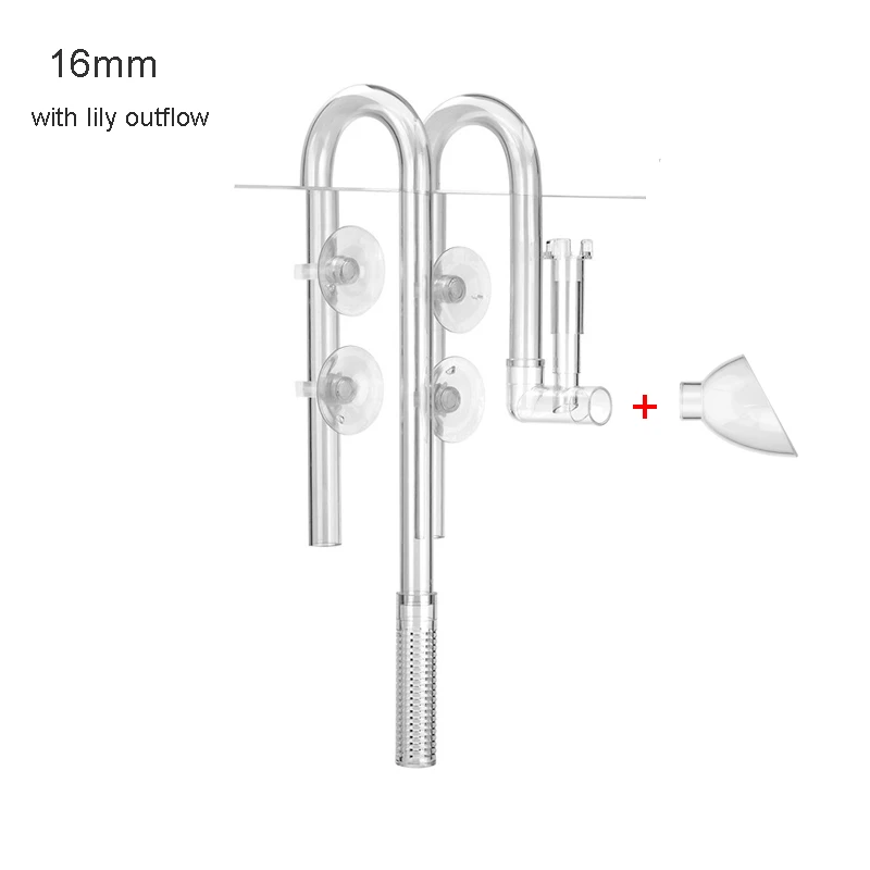 AQUAPRO Plastica Influsso Uscita Ingresso Uscita Skimmer Acquario Accessori Pianta Serbatoio Tubo Filtro Acqua di Pesce Acquario Terrario