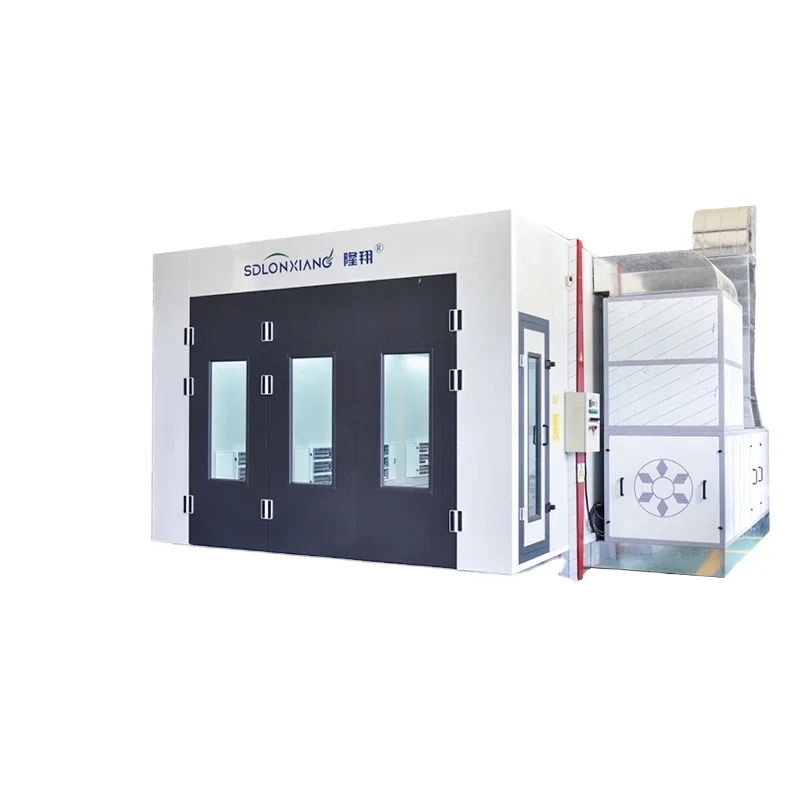 Premium Quality Electric Heating Auto Paint Spray Booth With LED Lighting Centrifugal Fans Automotive Baking Oven CE Certified