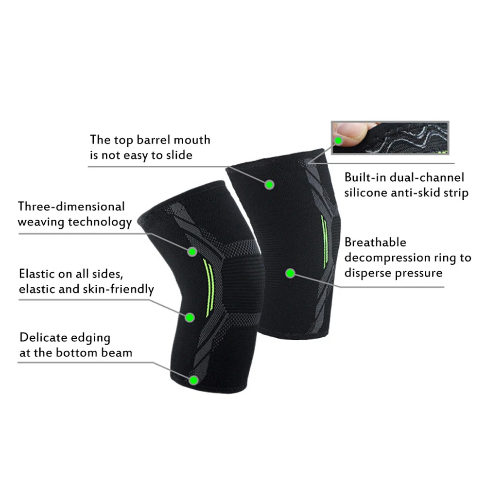 1Pcs Compression Knee Brace Women Men Sports Knee Support Protection Basketball Meniscus Tear Knee Sleeve Running Pain Relief