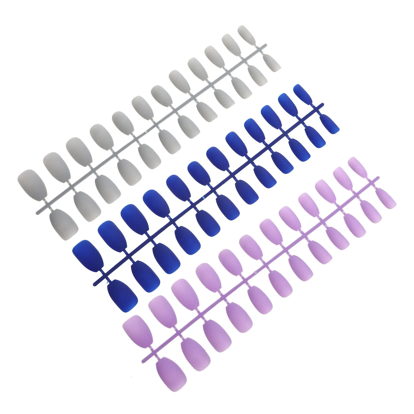 72 قطعة من أظافر التابوت غير اللامعة بغطاء كامل للأظافر المزيفة وملصقات مانيكير أنيقة لحفلات الزفاف وأطراف أظافر #1