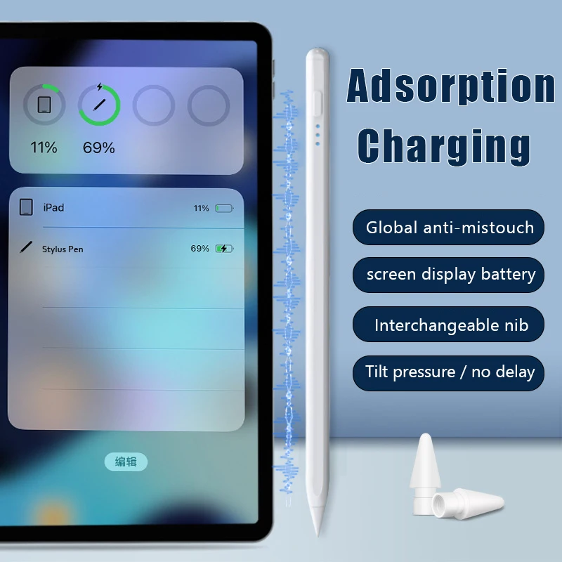 For Apple Pencil 2 Gen For funda iPad Pencil 2022 2021 2020 2019 2018 Air 5 Bluetooth Touch Stylus Pen 애플펜슬