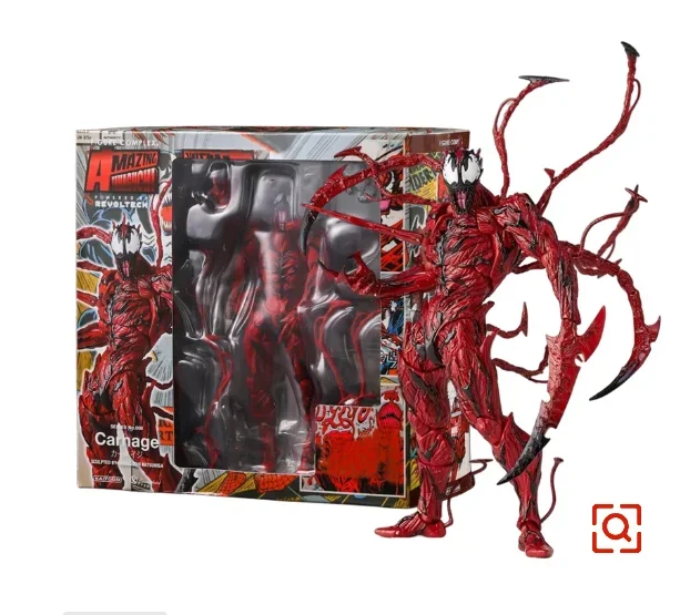 18cm Marvel Comics Spider-Man Movie Villain Black Red Venom 1/15 Liquid Action Figure PVC Statue Model Collection Toys Gifts