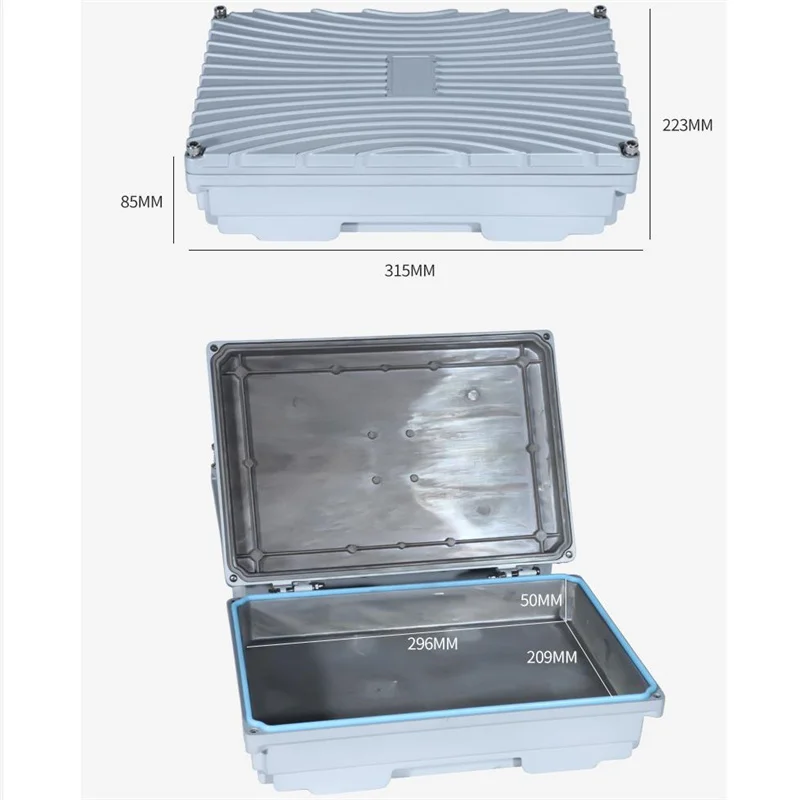 YC315-40W IP67 Rainproof Waterproof Wall Pole Mount Enclosure Dustproof Outdoor Extruded Aluminum Enclosure Box