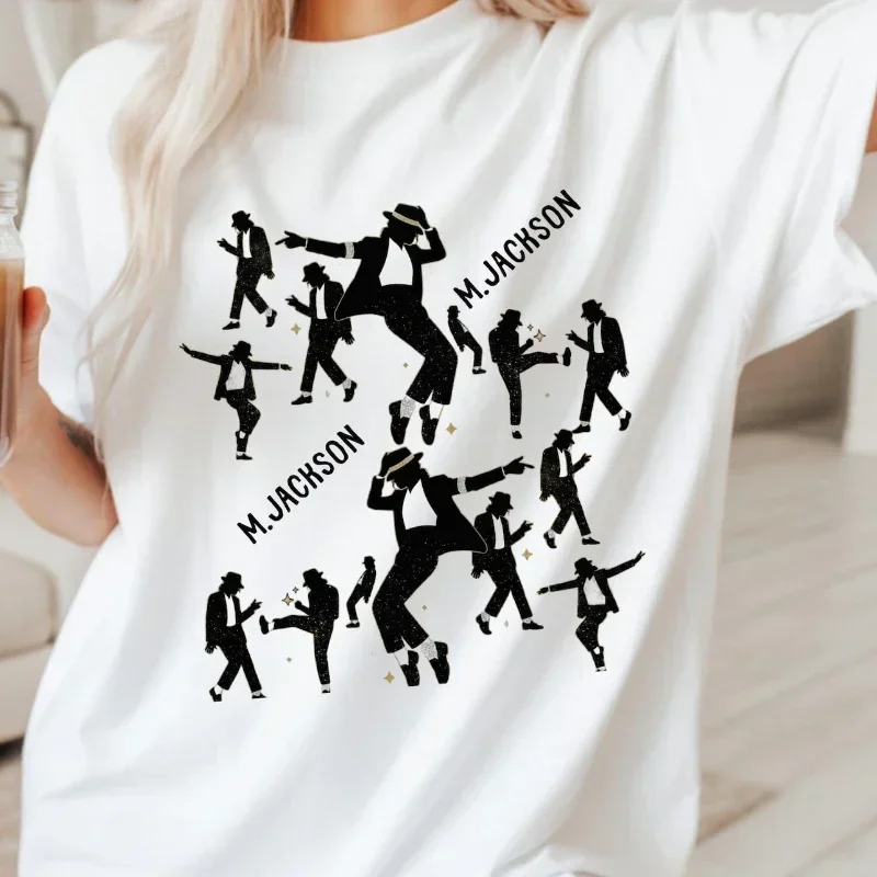 Michael-J Beat It Piano Keys T Shirt King of Pop Music Tee 2026 Fashion MJ Fan Clothes Summer Short Sleeve T-shirt Clothes