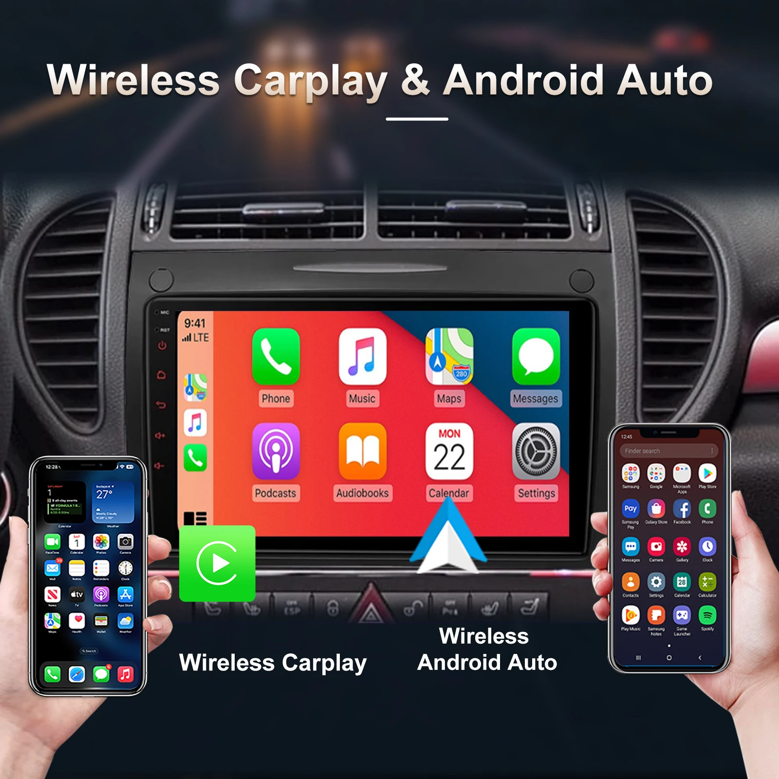 

Carplay Android Car Radio For Mercedes SLK R171 SLK200 SLK280 SLK300 2000-2011 Car Multimedia Player GPS Navigation Video Player